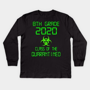 8th Grade 2020 Class Of The Quarantined Graduation Kids Long Sleeve T-Shirt